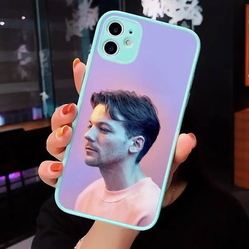 

One Direction Louis Tomlinson Phone Cases Matte transparent For blue iPhone 12 Mini 11 Pro XR XS Max 7 8 Plus X Back Cover