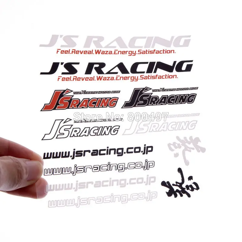 

New Car Styling Creative Auto Decal Set Car Bumper Door Handle Whole Body Decal Decorative Waterproof Vinyl Set for JS Racing