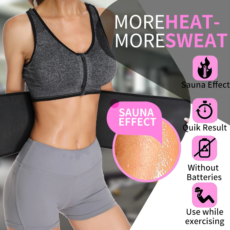 Neoprene Sauna Women Waist Trainer Trimmer Belt Sweat Corset Body Shaper Ab Cincher for Workout Faja Shapewear | Женская одежда