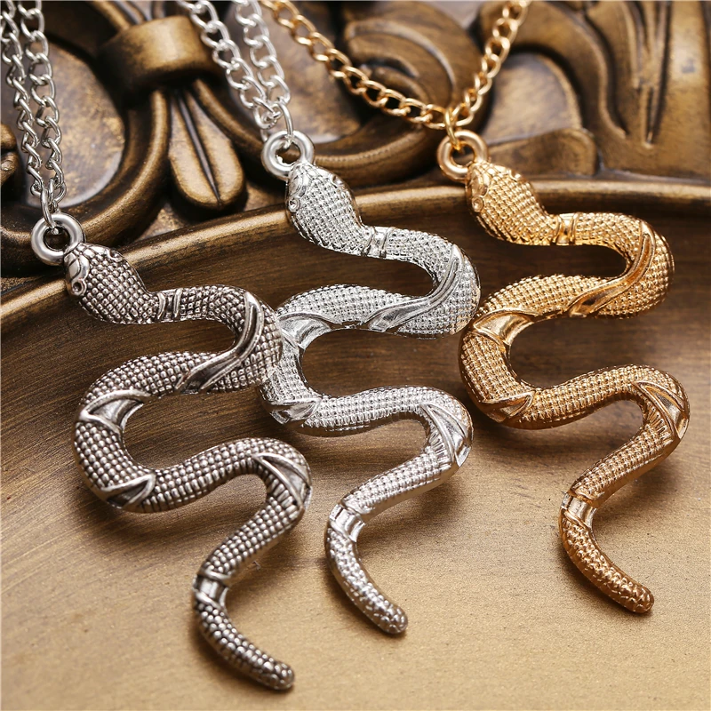 

Women Trendy Neckalce for Snake Pendant Sweater Chain Party Jewelry Accessories