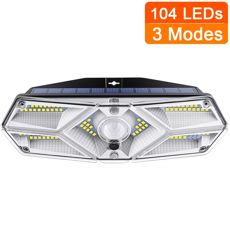 Настенный светильник с пассивным ИК датчиком движения 6 сторон 104 светодиода 3