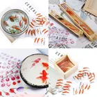 3D имитация лепестков розы, рыбы, смолы, силиконовая форма, наполнитель, декоративная наклейка, микро-пейзаж, скрапбукинг, наклейки в виде инструментов Sticker s