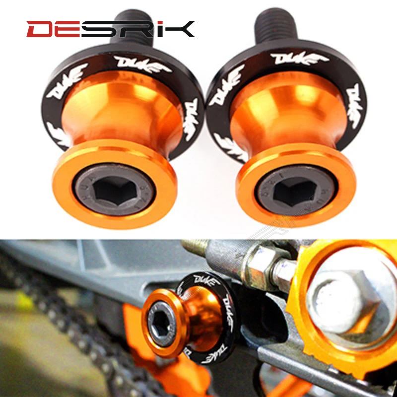 

DESRIK For KTM DUKE 125 200 250 390 990 Duke 790 2018 2019 2020 CNC Motorcycle Accessories Swingarm Spools Slider Stand Screws