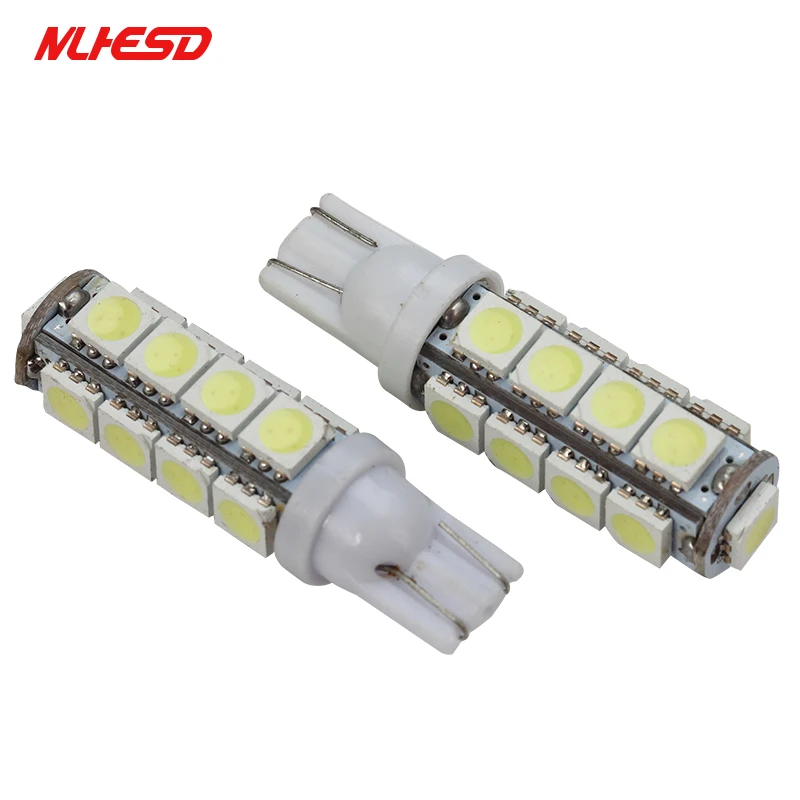 10 шт. Белый светодиодный T10 17SMD 5050 автомобилей Клин 194 168 W5W стробоскоп
