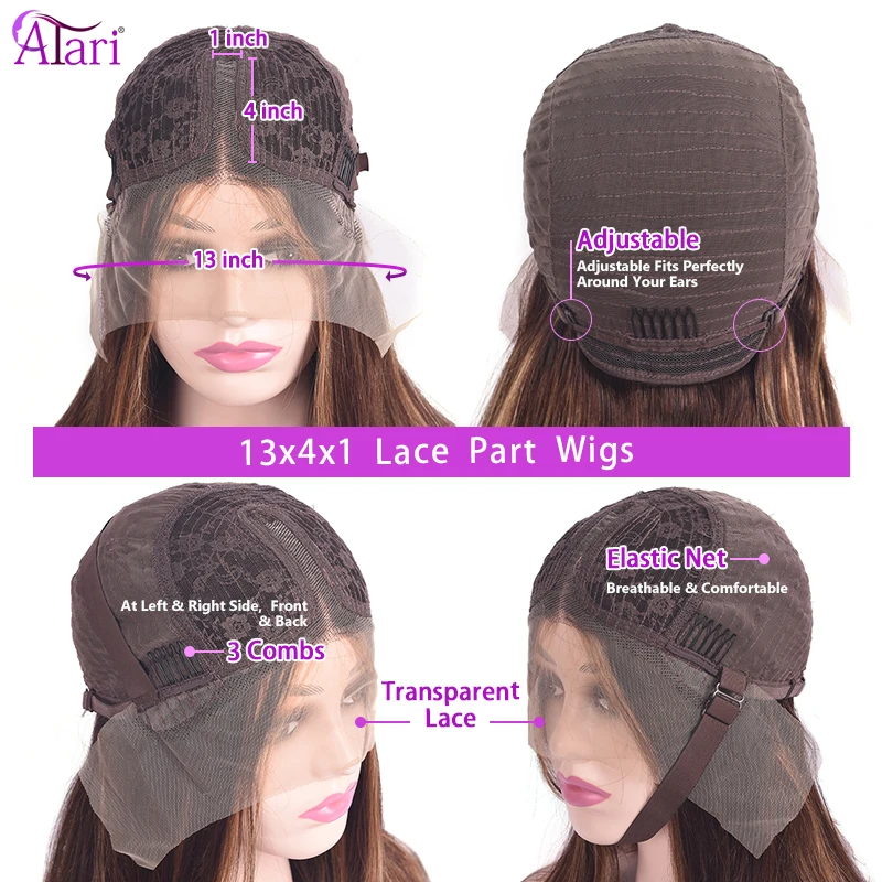 

Hd Lace Indian Highlight Wigs 100% Virgin Human Hair Wigs Ombre Straight Lace Front Wig Pre Pluck Lace Front Human Hair Wigs