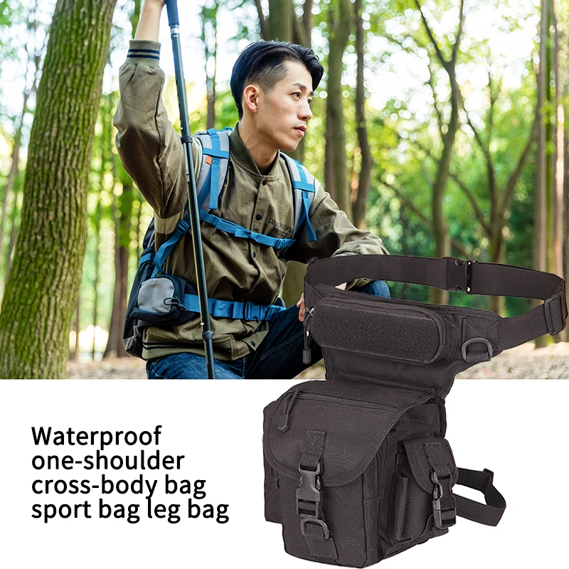 

Thigh Pouch Military Waist Fanny Pack Hanging Tactical Leg Bags Adjustable Outdoor Hiking Cycling Motorcycle Travel Belt Bag