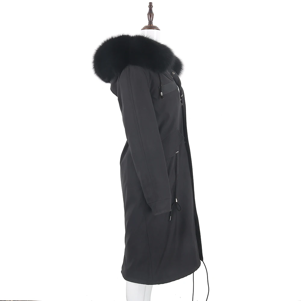 Women Waterproof Parka Real Fur Coat Winter X-long Jacket Real Raccoon Fur Linner Outerwear Detachable 2022 New Famale Fur Parka