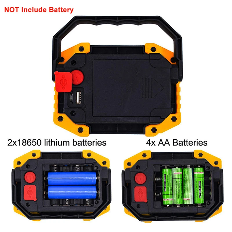 

Newly LED Work Light Rechargeable Emergency Flood Lamp for Camping Travel Outdoor