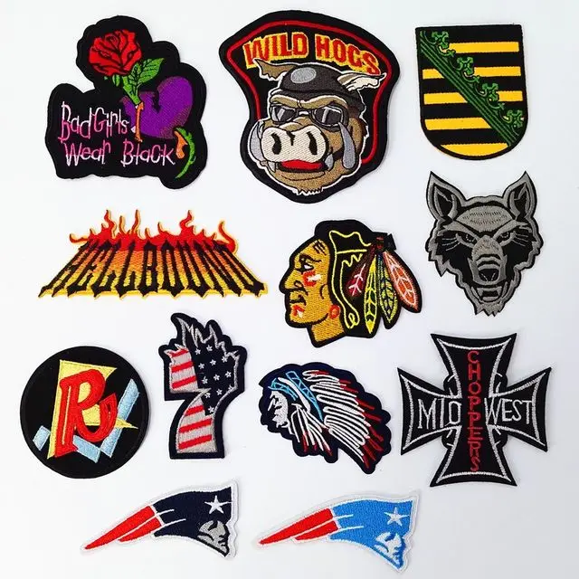 Бейсбольные командные нашивки 3-дюймовые гладкие с вышивкой | Аксессуары для