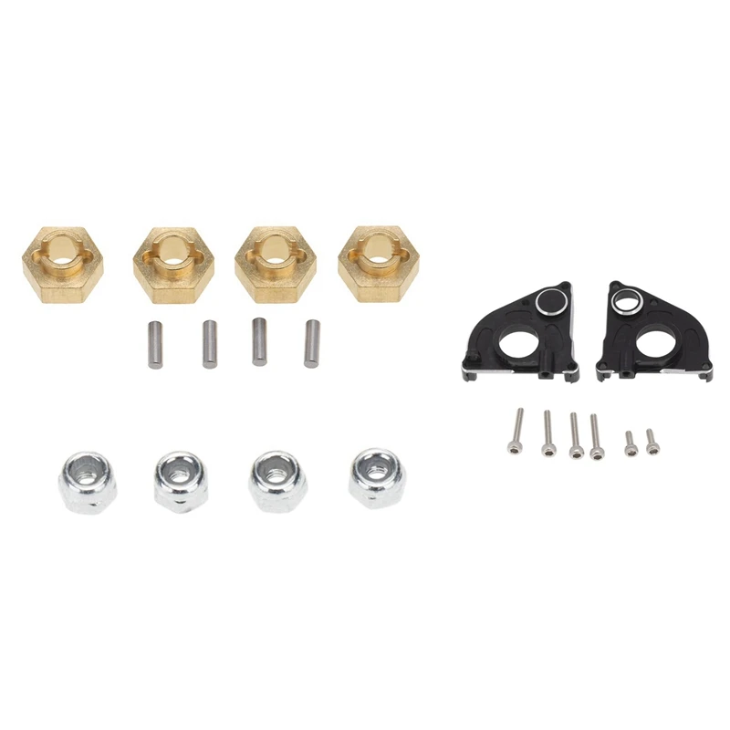 

Transmission Case Center Gearbox With Wheel Hex Hubs And Wheel Lock Nuts For 1/24 RC Crawler Axial SCX24 90081 AXI00002