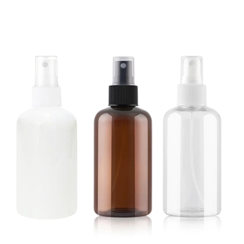 20 штук 250 мл пустой коричневый/прозрачный пластиковый флакон с распылителем для