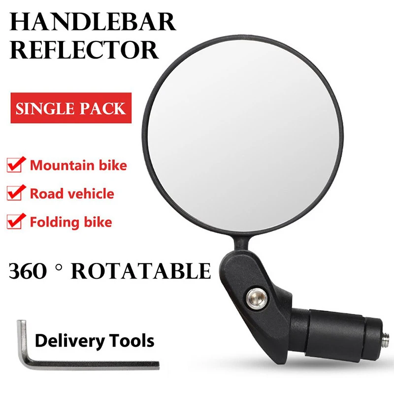 

Bicycle Rear View Mirror Universal Handlebar Rearview Mirror Rotate Wide-angle For MTB Road Cycling Bike Bicycle Accessories