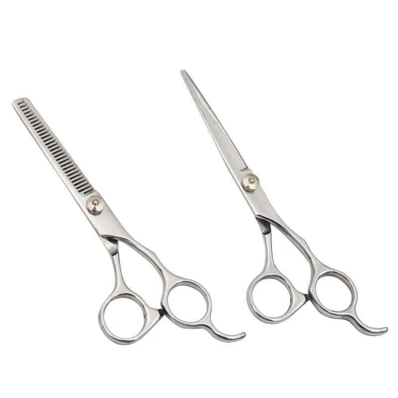 

Hot Sale Hair Scissors Stainless Steel Salon 6inch Cut Slimming Stylization Tool Hairdressing Scissors Regular Flat Tooth Blades