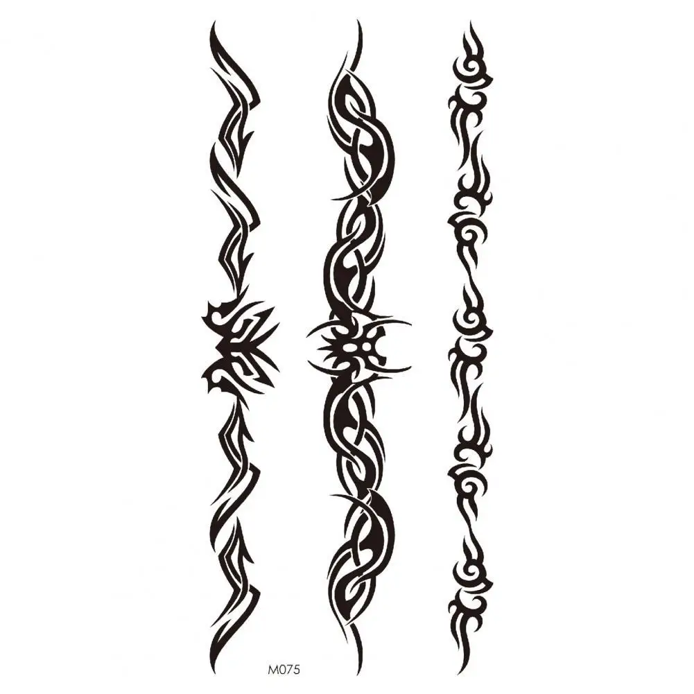 

50% Hot Sale Waterproof Black Letters Body Art Tattoos English Word Decorative Sticker for Body