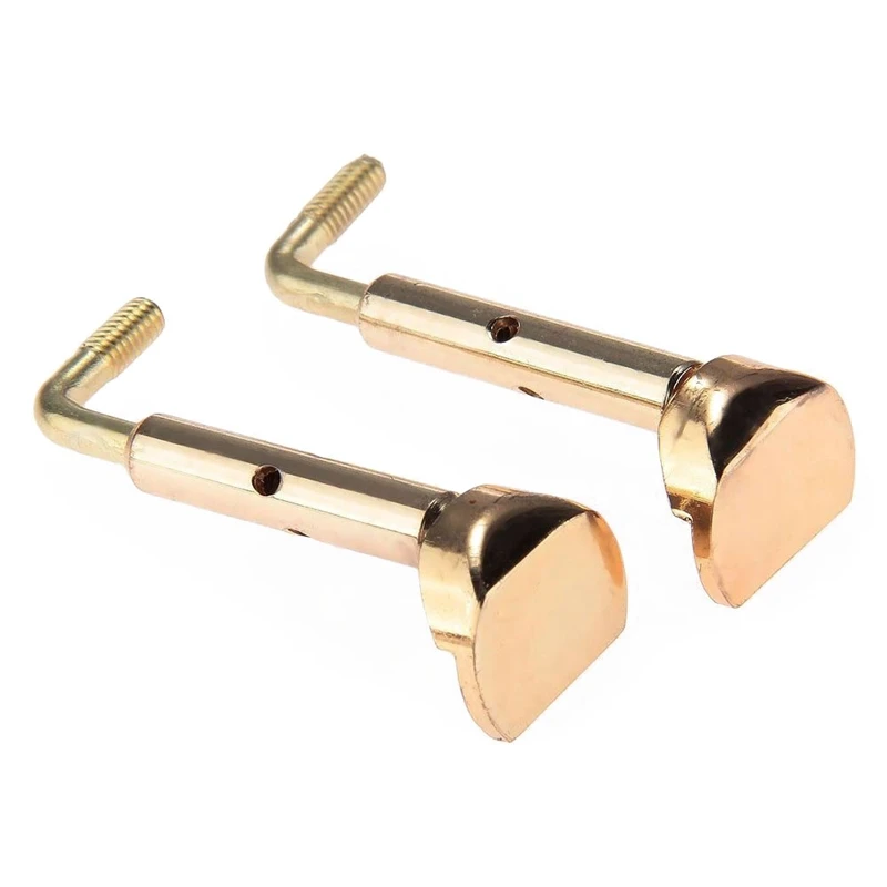 

Pair Of 4/4, 3/4 Size Violin Chinrest Chin Rest Clamp Screw Gold Detachable