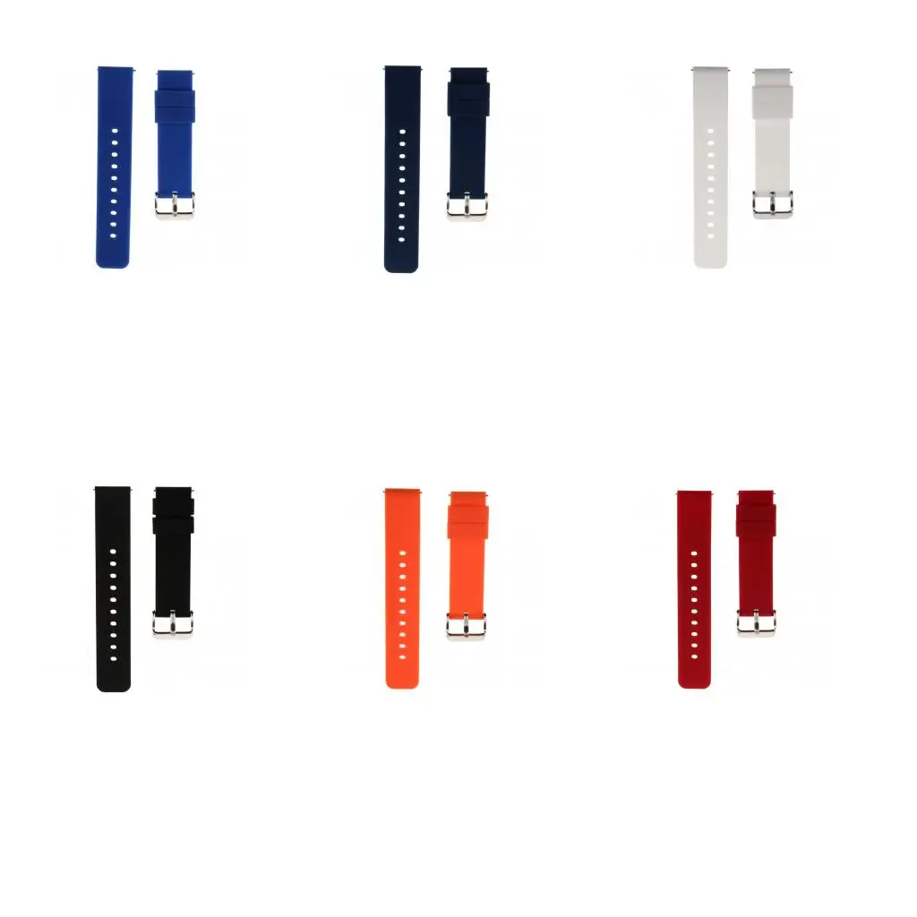 

20mm Quick Release Silicone Waterproof Sports Watchband Watch Strap