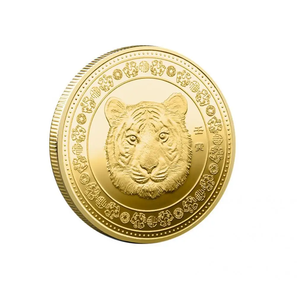 

Металлическая портативная Изысканная памятная монета, легкая монета с животными, не деформирующая, для друзей