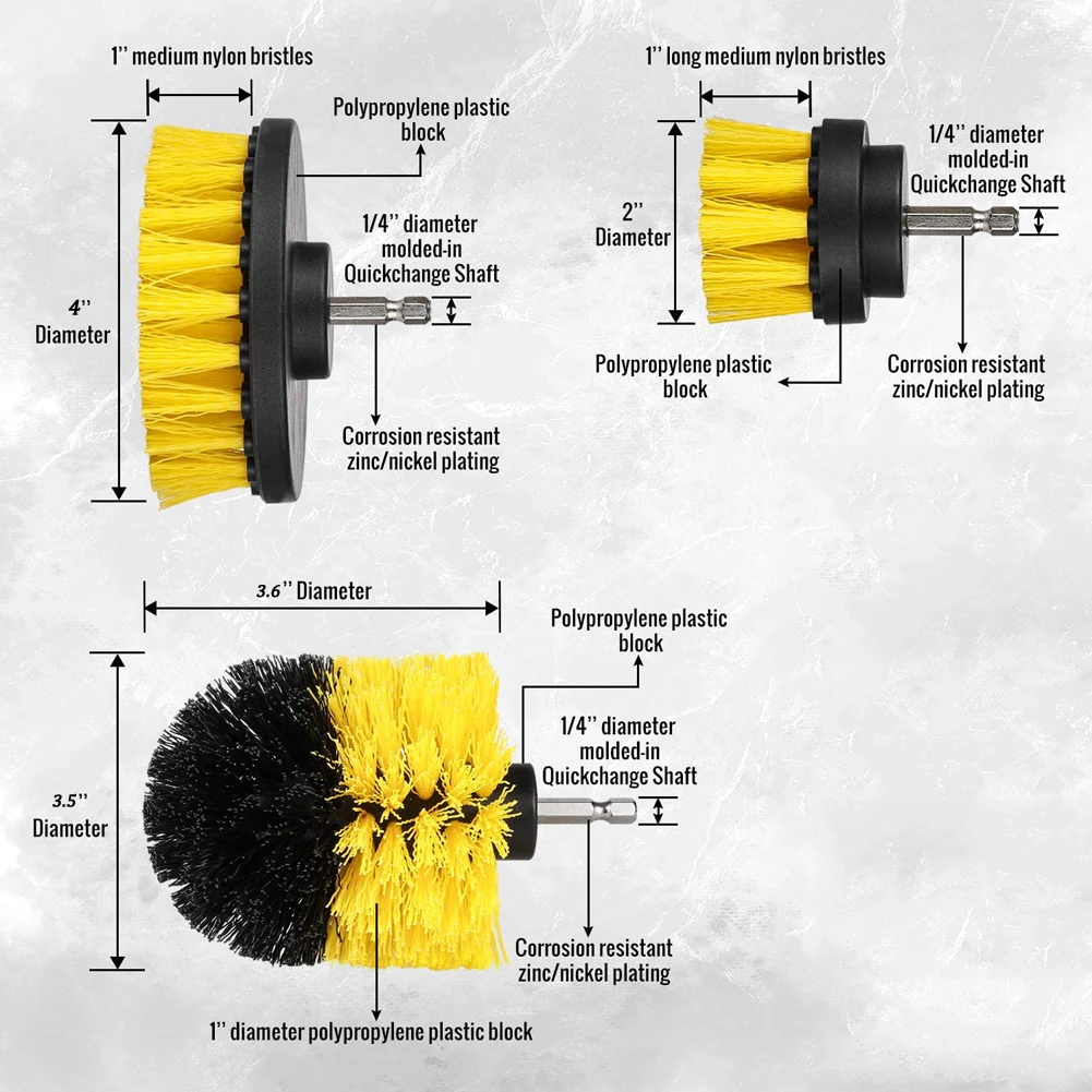 Щетка для дрели универсальные щетки очистки поверхности ванной плитки душа