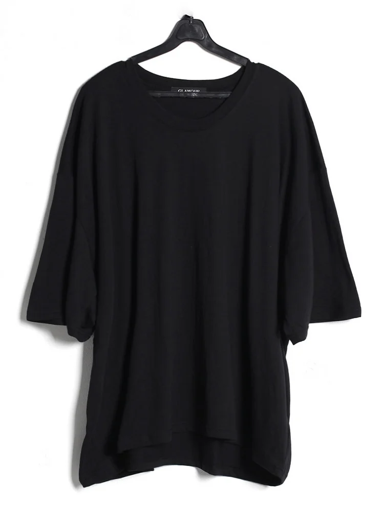 

Kan Yefeng Street trend solid color simple men's Short Sleeve T-Shirt