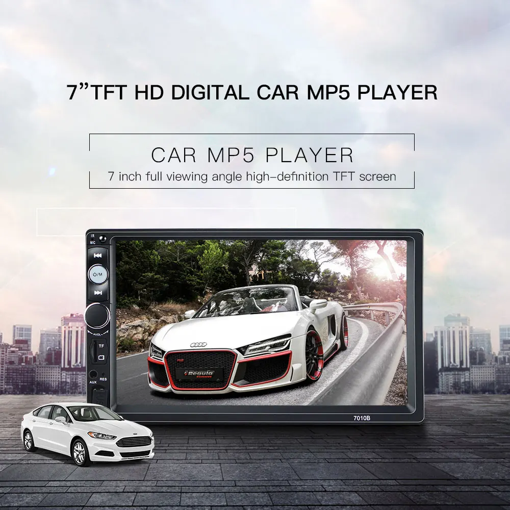 7010B Авторадио 2 Din автомагнитола 7 &quotHD сенсорный экран Авто Аудио Стерео Bluetooth MP5