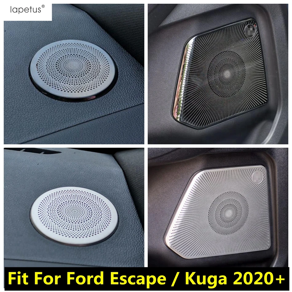 Панель приборной панели, динамик, звуковая крышка двери, внутренняя отделка из нержавеющей стали для Ford Escape / Kuga 2020-2022, аксессуары