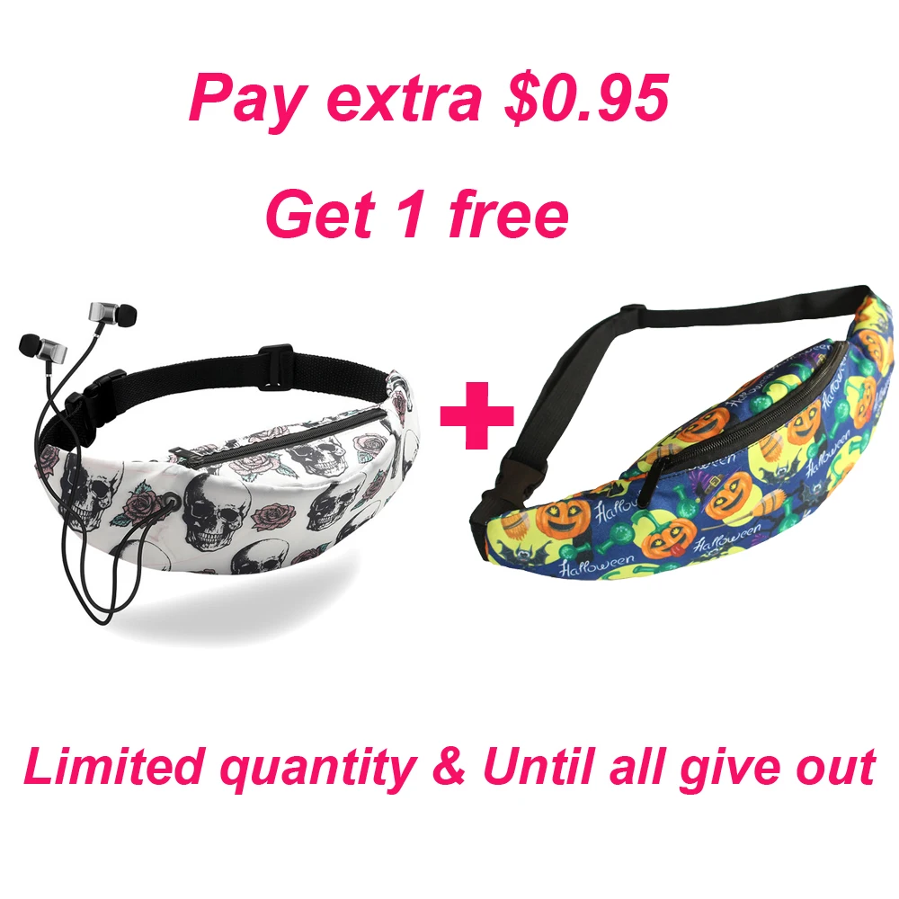 Shop discount 3 Модная женская поясная сумка, поясная сумка с 3D красочным банановым принтом, винтажная поясная сумка для путешествий, сумка для мобильного телефона, пояс для денег, нагрудные сумки - Цвет: Shop discount 3