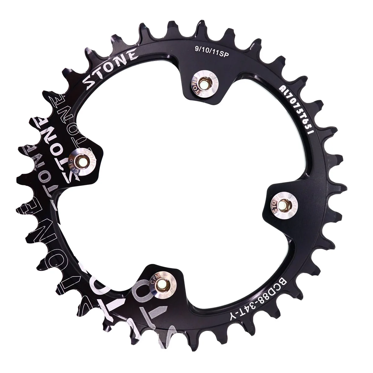 Каменная круглая цепь 88 BCD для Shimano M985 32t 34t 36t 38t 40t 42 44 46 48T MTB велосипедная цепь зубчатая пластина 88bcd