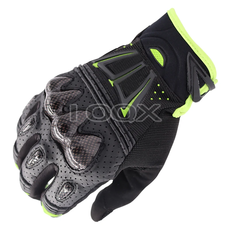 Guantes Bomber para bicicleta de montaña, guantes para Motocross, color negro y verde