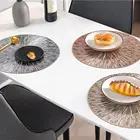 2021 новый стиль ПВХ полый круглый коврик, теплоизоляционный Настольный коврик, нескользящая тарелка, подставка для чашки и горшка, кухонная подставка