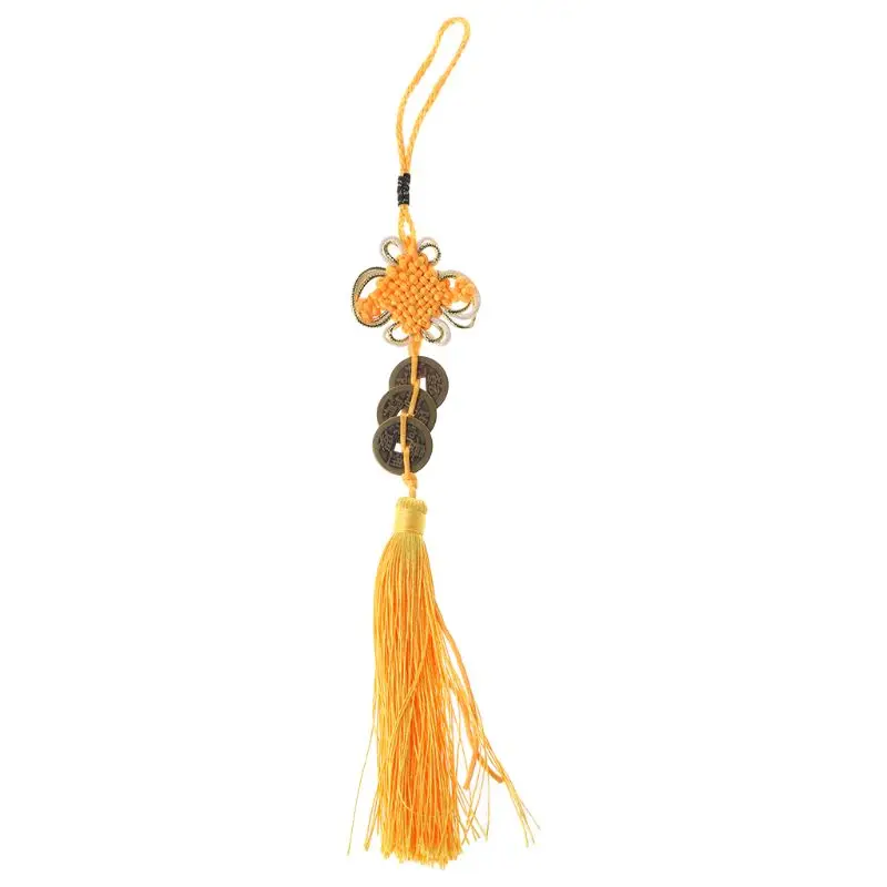 

Chinese Knot Feng Shui Lucky Wealth 3/6/8/9/10 Coins For Home Car Hanging Tassel