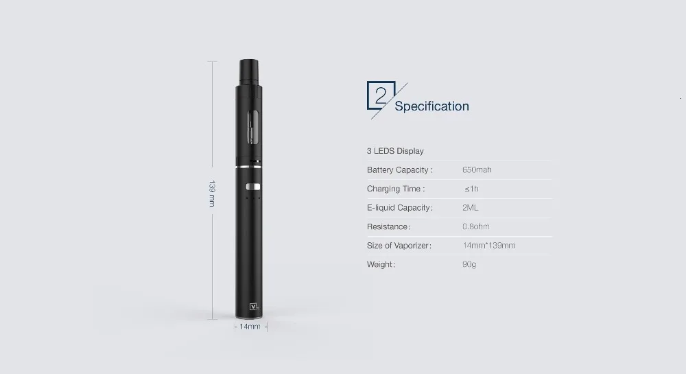 Электронная сигарета vape Solo Mini kit Vape ручка Встроенный 650 мАч мод 20 Вт все-в-одном модный бак 0.8ом герметичный верхний наполнитель 2,0 мл