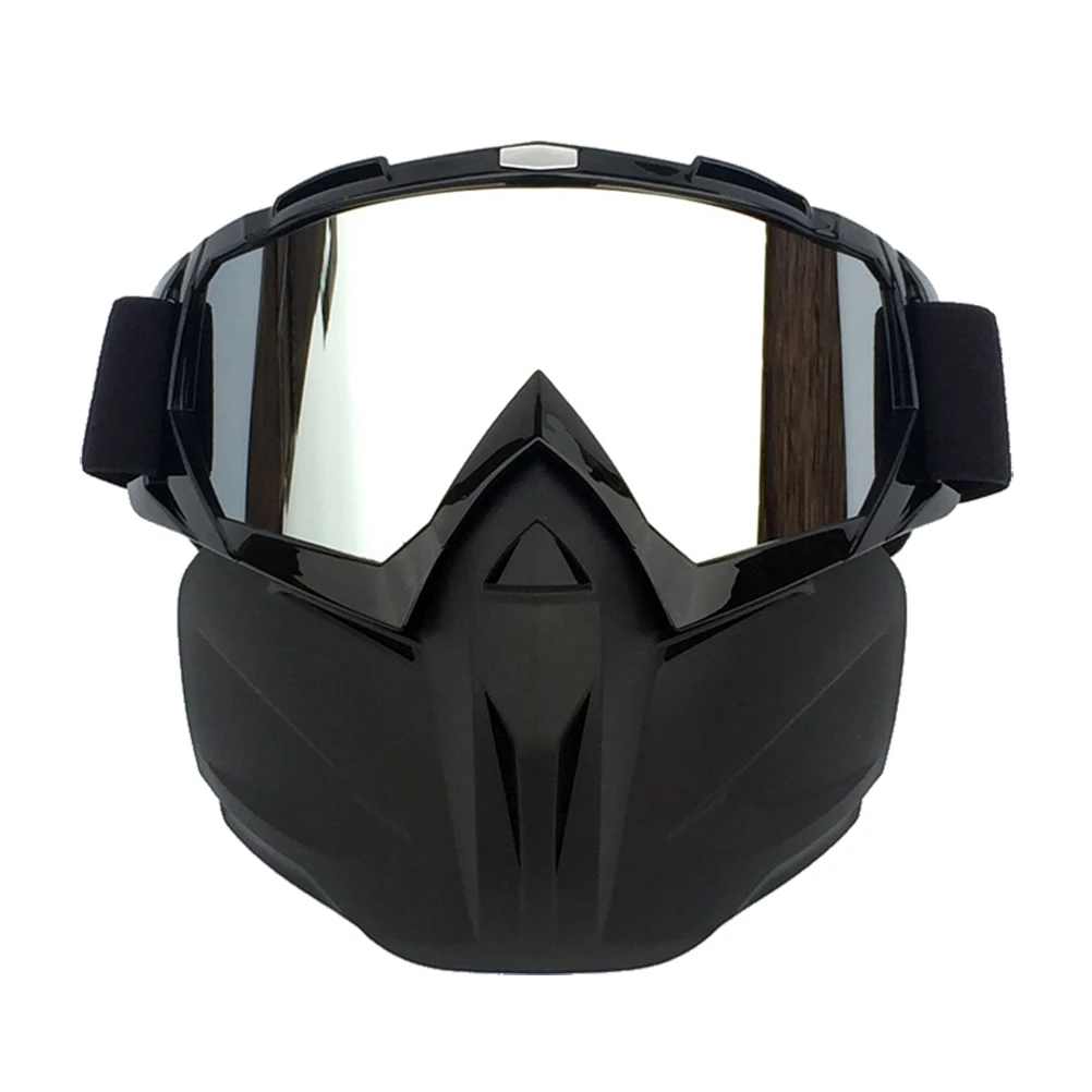Motocross Goggles Full Face Motorcycle Mask Eyeswear Detachable Eye Glass Protection for Windproof Vintage Helmet Motorbike Gear |
