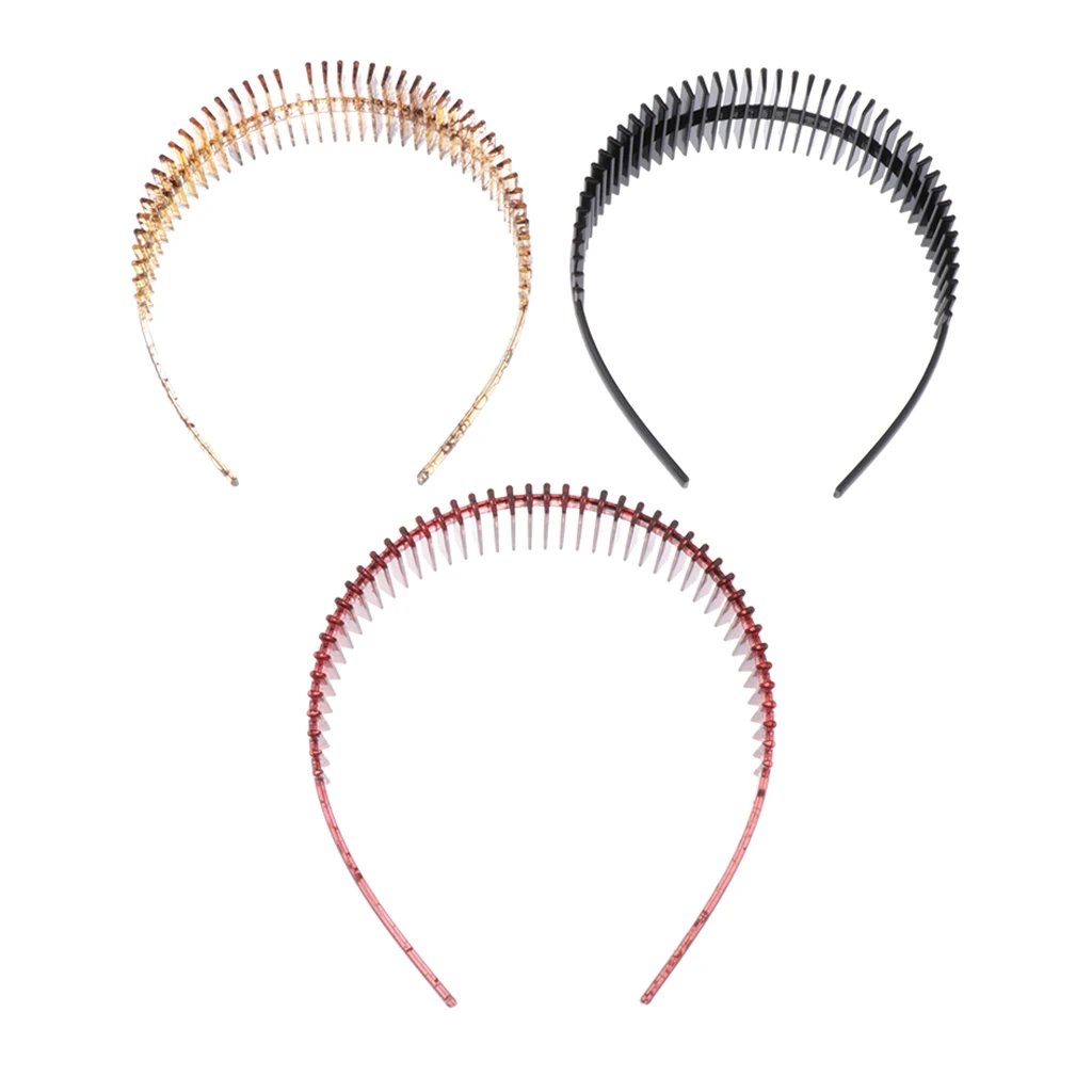 

Womens Girls Resin Teeth Comb Hair Hoop Hairband Headband Hair Accessories