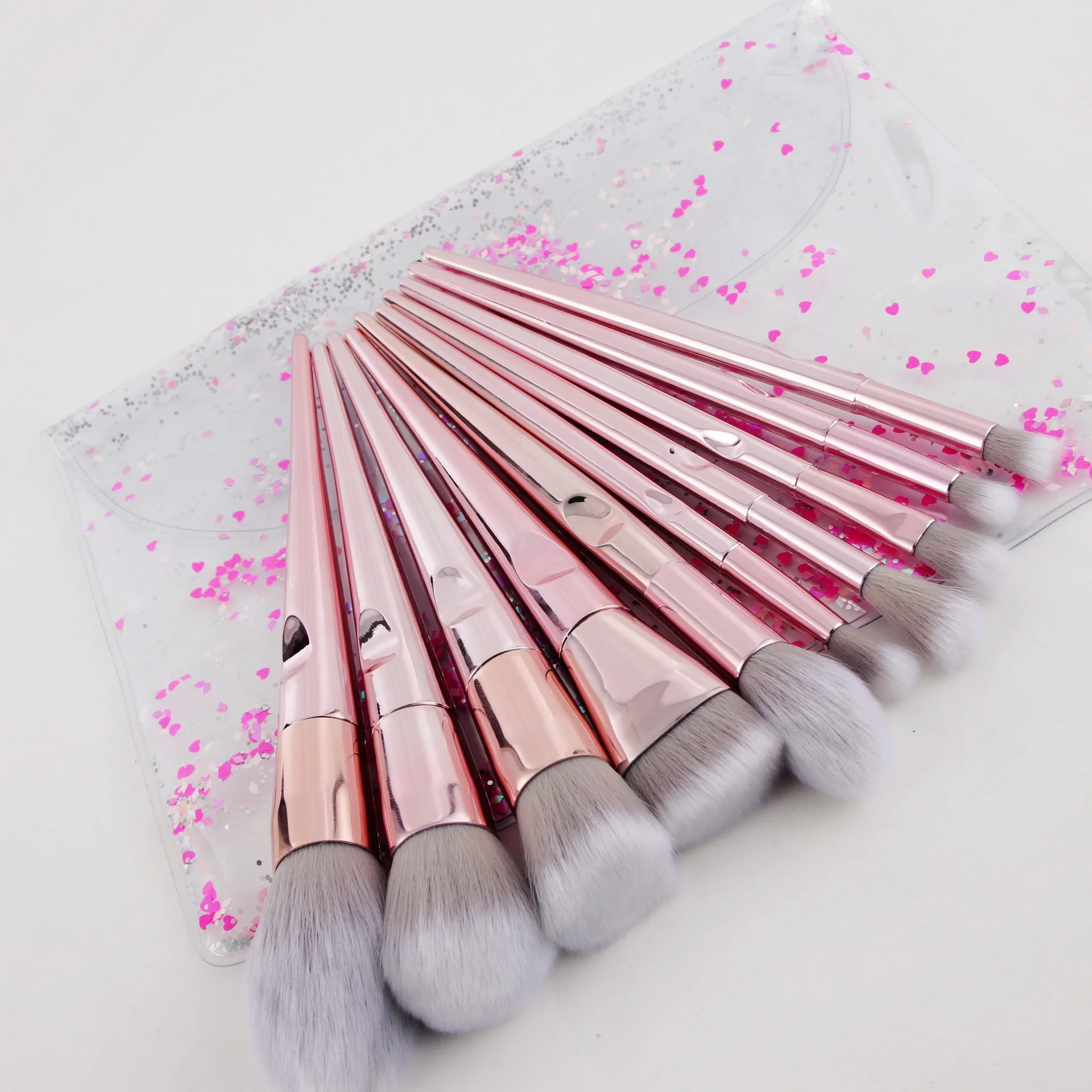 

MECDUFF 10pcs High Quality Makeup Brushes Set Eye Shadow Blush Face Lip Makeup Brush Cosmetics Beauty Tools