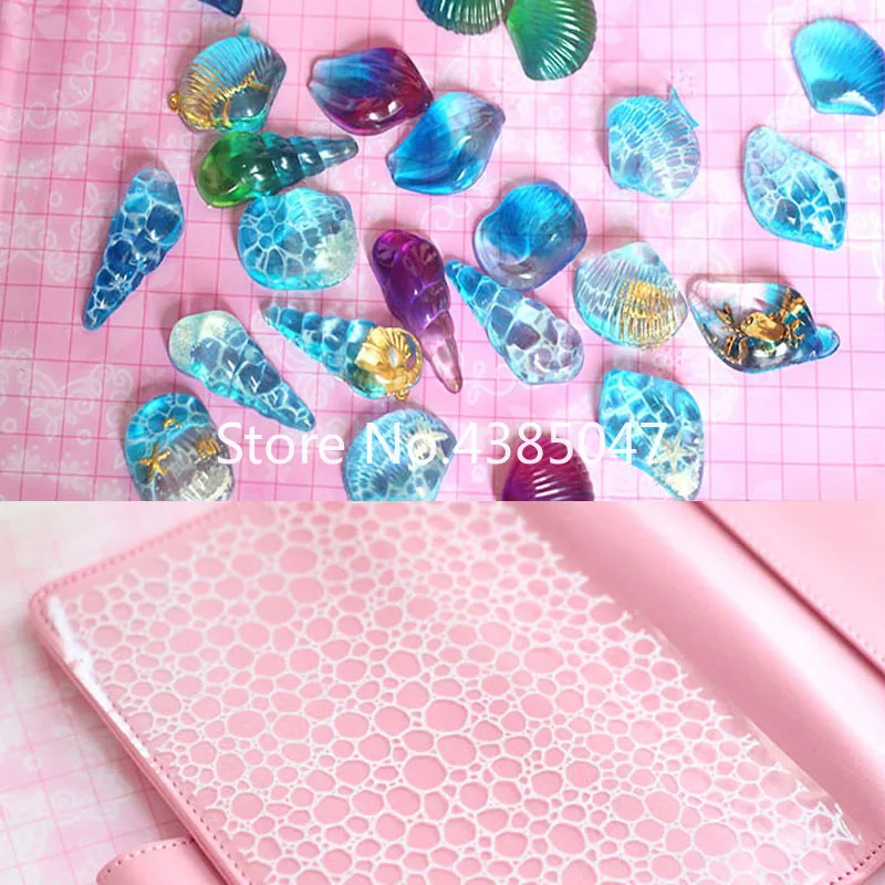 Форма для заливки ювелирных изделий из смолы прозрачная белая рябь в воде 1 шт. |