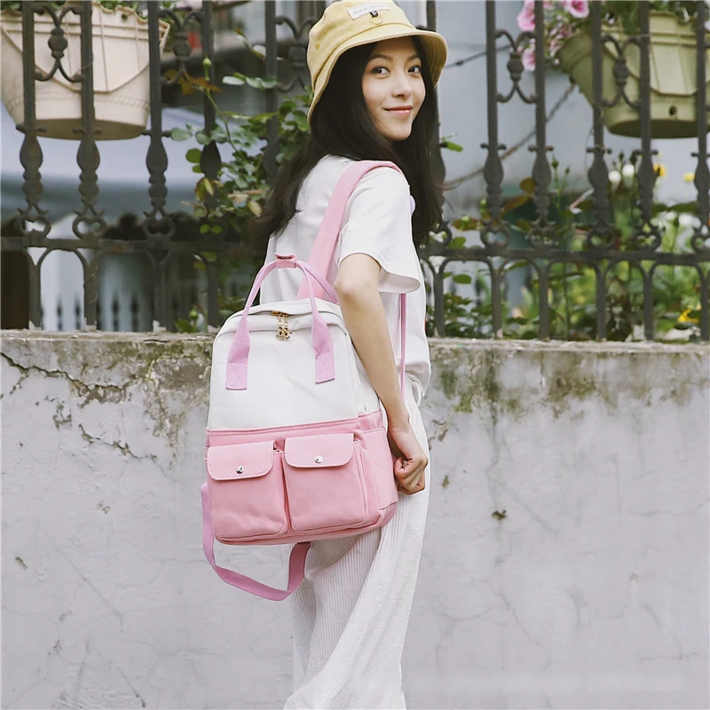 Повседневный женский рюкзак с панелями Harajuku передние Чехлы для телефона