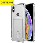 Роскошный противоударный прозрачный силиконовый чехол для iPhone 11 Pro X XS Max XR 8 7 6 6S 12 S, прозрачная защитная задняя крышка Capinha