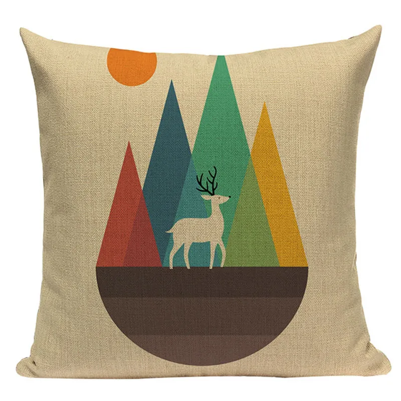 Чехол для подушки Croco Best Friend декоративная подушка путешествий из хлопка и льна