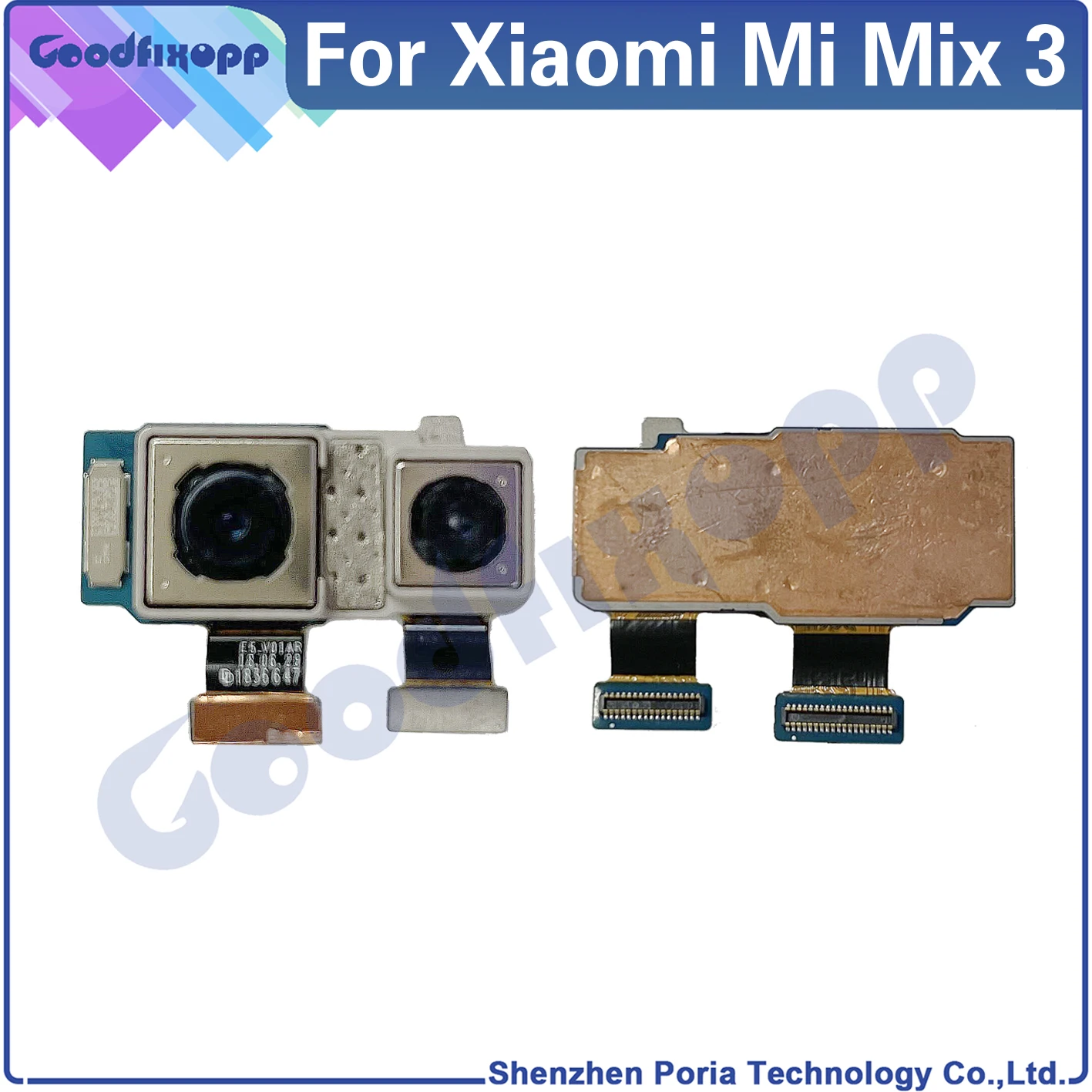 

100% протестированный Модуль задней камеры телефона AAA для Xiaomi Mi Mix 3 M1810E, задняя камера, Большая маленькая камера для Xiaomi Mi Mix3, заменяемый