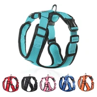 no pull mesh dog harness breathable puppy vest reflective harnesses for small medium dogs adjustable pet training product