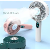 portable fan water mist mini cooler usb small fan 2000 mah cooling face fan sprayer steam hand held fan student fan