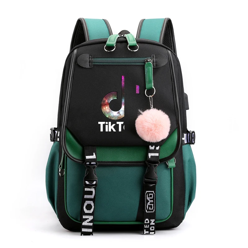 

ti-k,to-k Travel Backpack Multifunction USB Charging Canvas Student Backpack For Teenagers Boys Girls School Bag