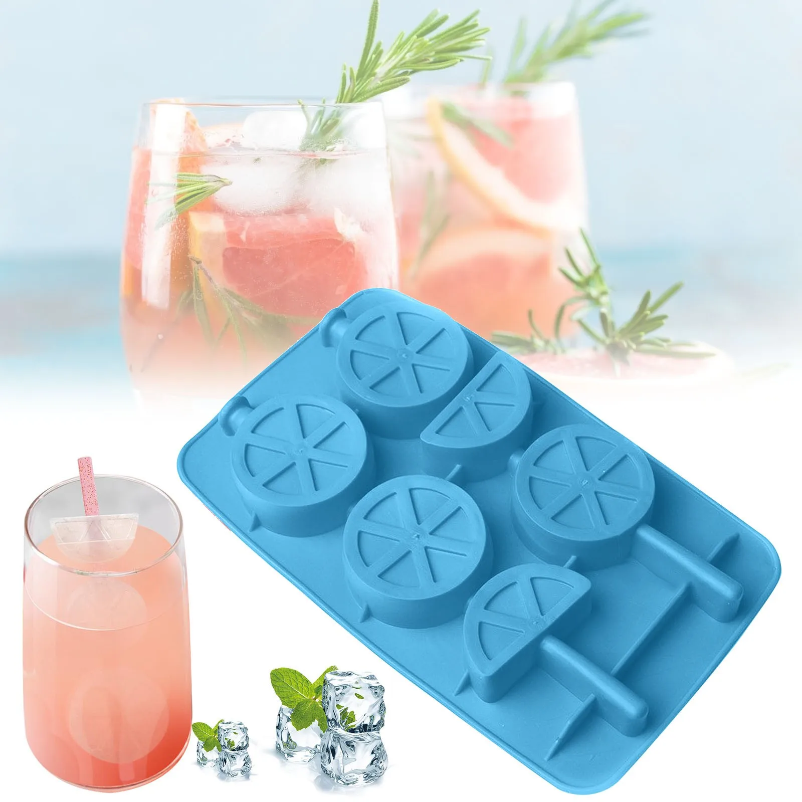 Лимон силиконовый ящик для льда лоток PP пресс форм творческая личность Форма