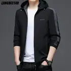 Бренд высшего класса, Повседневная модная уличная ветрозащитная Мужская Новая Осенняя куртка для мужчин, ветровка, осенние пальто, мужская одежда 2022