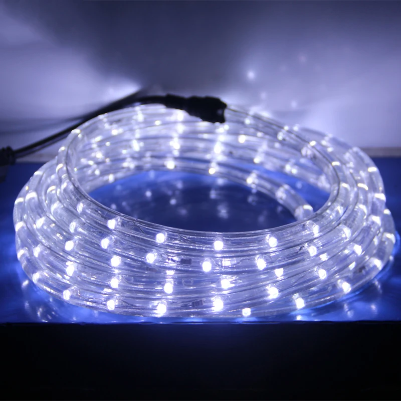 Гирлянда трос. Гирлянда rope light 20м дома.