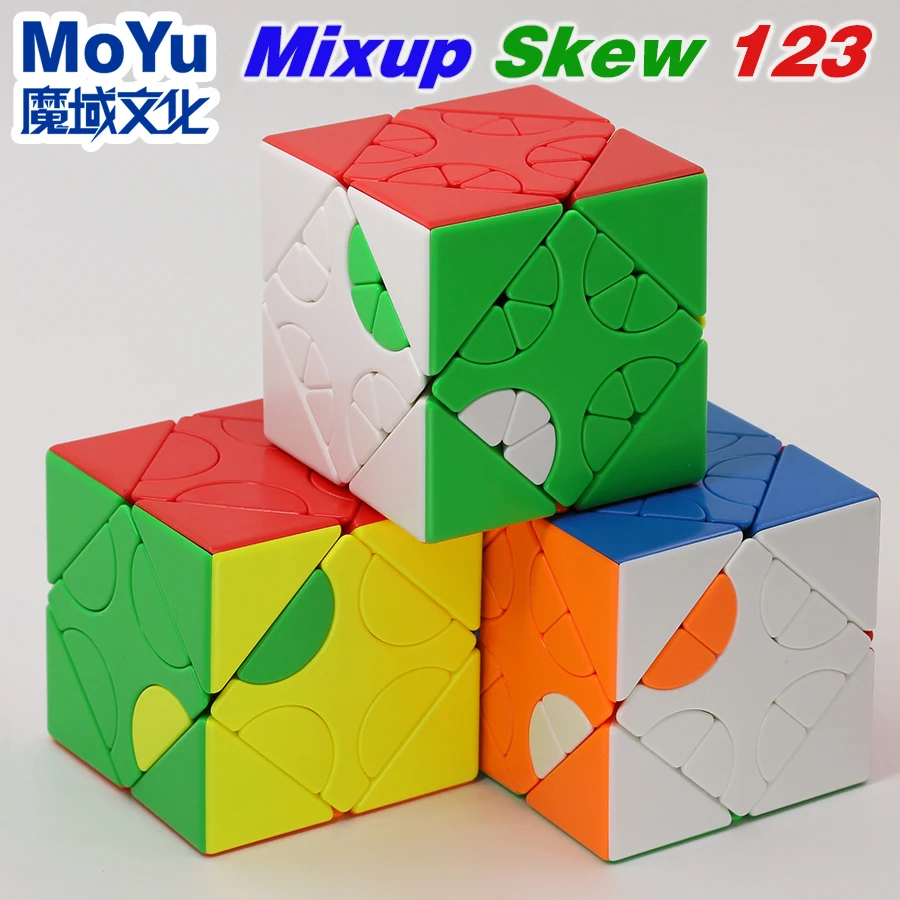 MoYu MeiLong косой куб 3X3 смешанный магический пазл без наклеек 6 лиц хунюань
