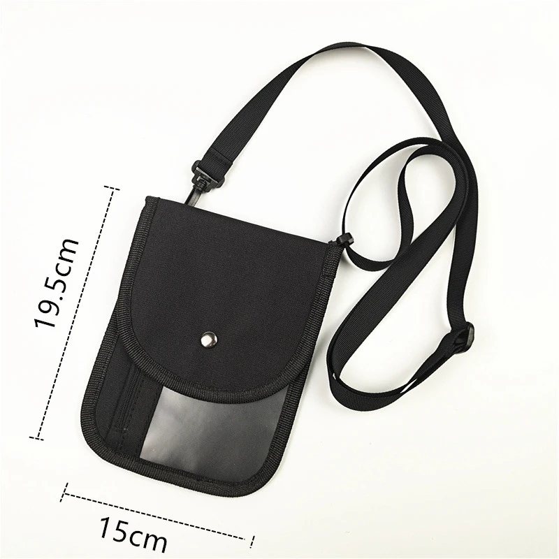 

Simplicity Anti-scan Diagonal Shoulder Bag Signal Blocking Pouch For Car Key Anti-theft Cell Phone Anti-interference