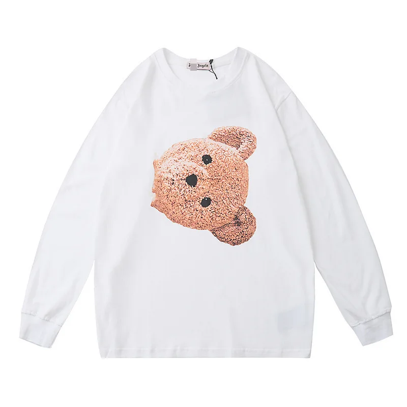 

Palm fashion PA angels bear Angel Bear smile long sleeve T-shirt