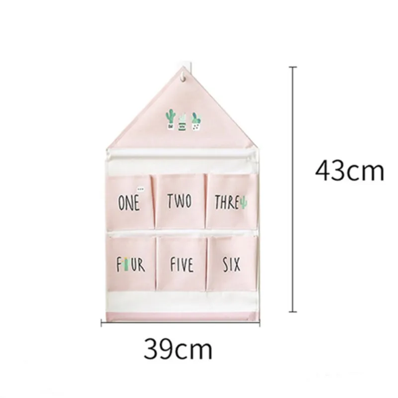 Настенная подвесная Сумка С КАКТУСОМ складной органайзер для косметики и