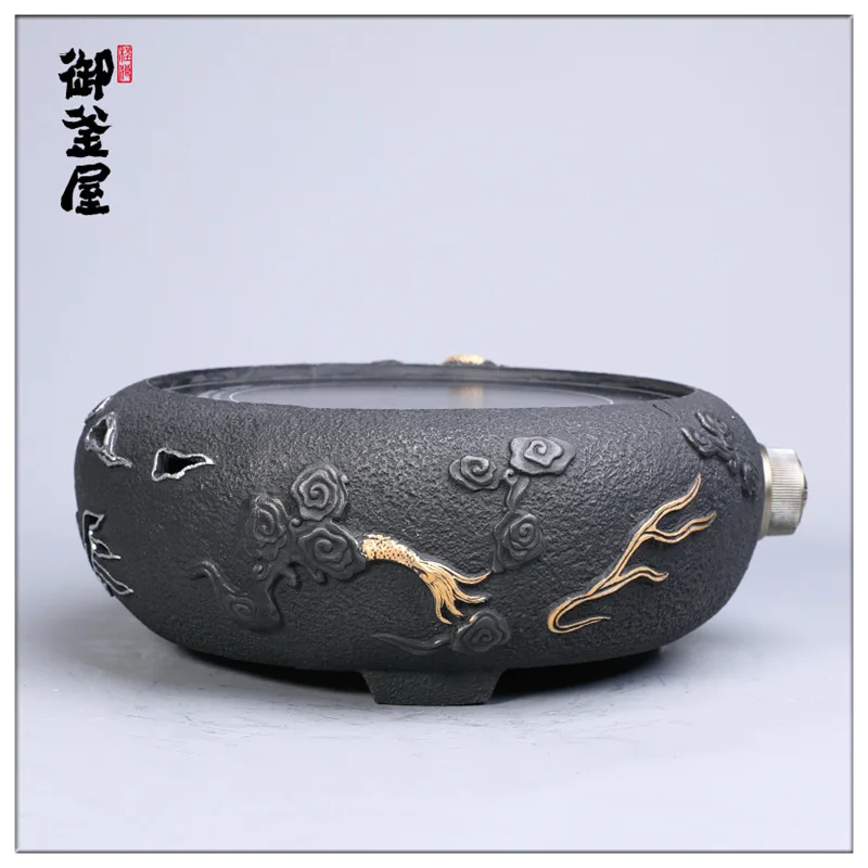 Новинка позолоченный чайник ручной чугунный домашний ежедневный Железный для